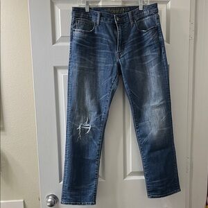 American Eagle Outfitters Men's Blue Jeans - Slim Straight